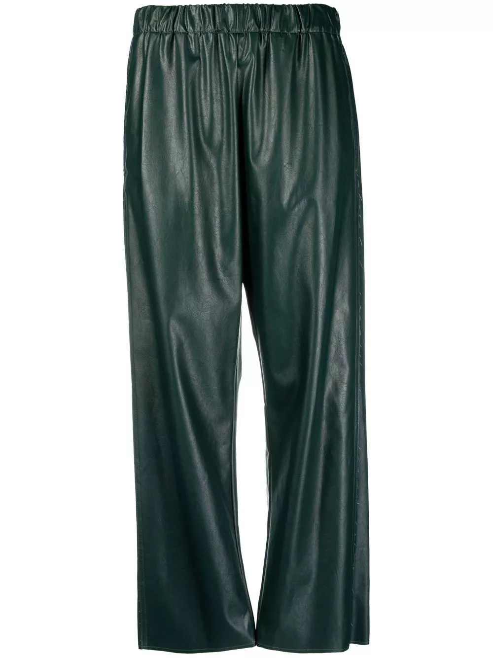 Affordable MM6 Maison Margiela faux-leather cropped trousers Women 0120