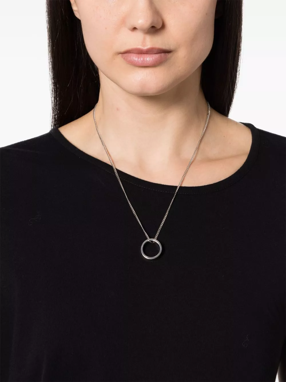 Affordable MM6 Maison Margiela Numeric Minimal Signature polished-finish necklace Women 0126