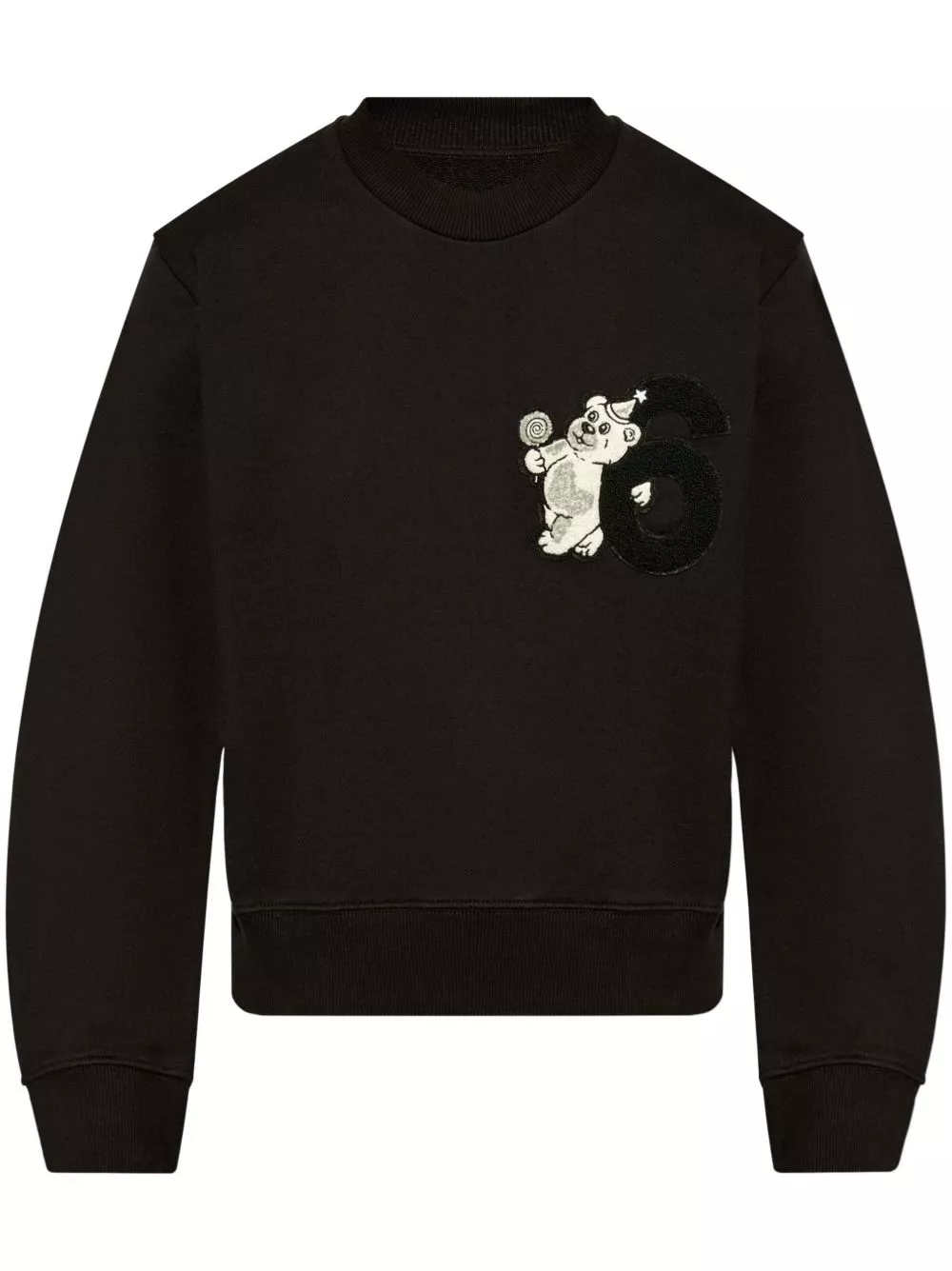 MM6 Maison Margiela bear-patch cotton sweatshirt Women 0129