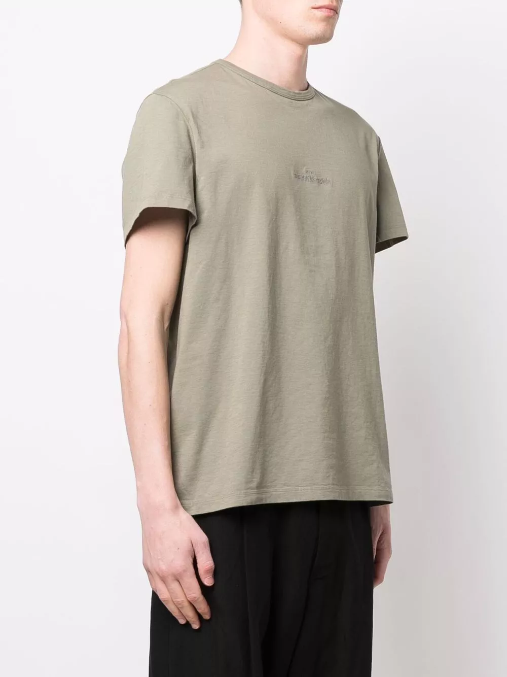 Affordable Maison Margiela logo-embroidered jersey T-shirt Men 0116