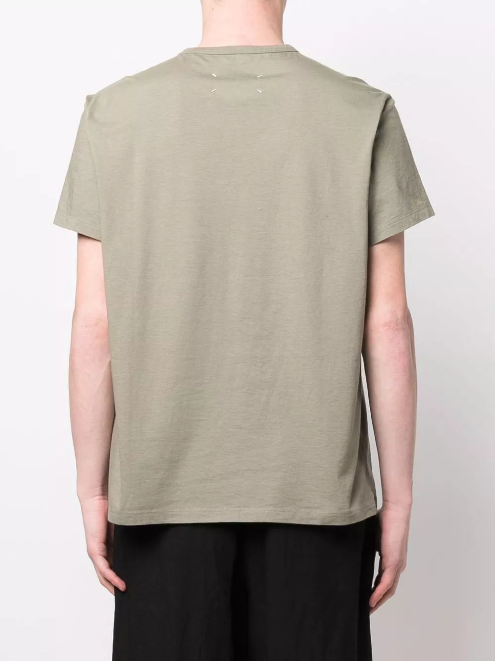 Affordable Maison Margiela logo-embroidered jersey T-shirt Men 0116