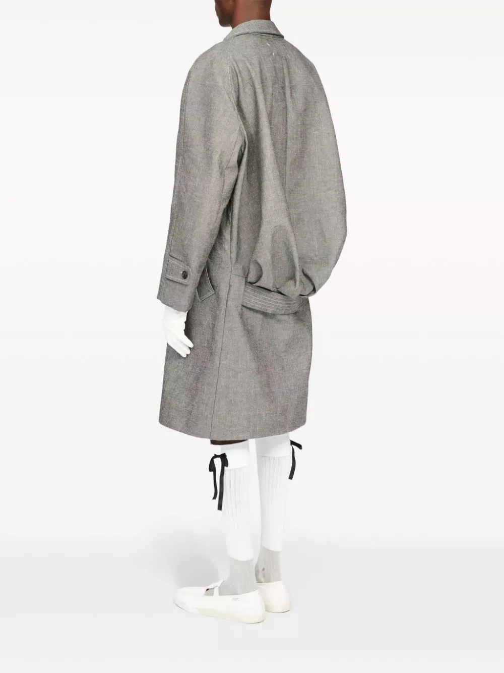 Cheap Maison Margiela Beetle cotton trench coat Men 0116