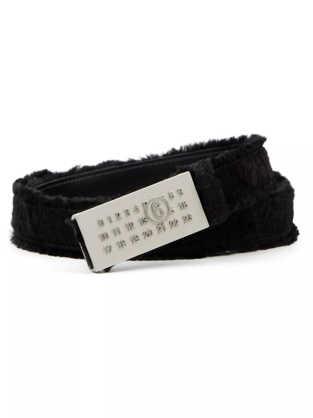 Affordable MM6 Maison Margiela faux-fur design belt Women 0122