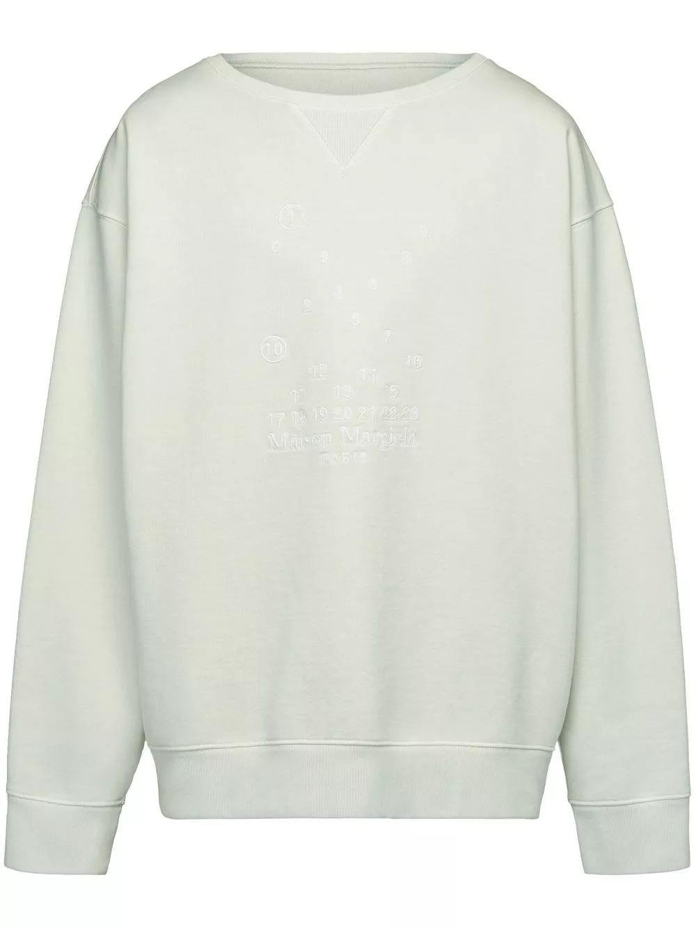 Affordable Maison Margiela Numeric logo-embroidered sweatshirt Men 0116