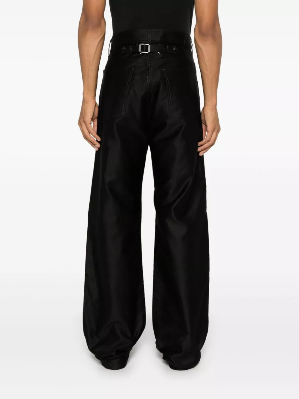 Affordable Maison Margiela four stitch-logo trousers Men 0113