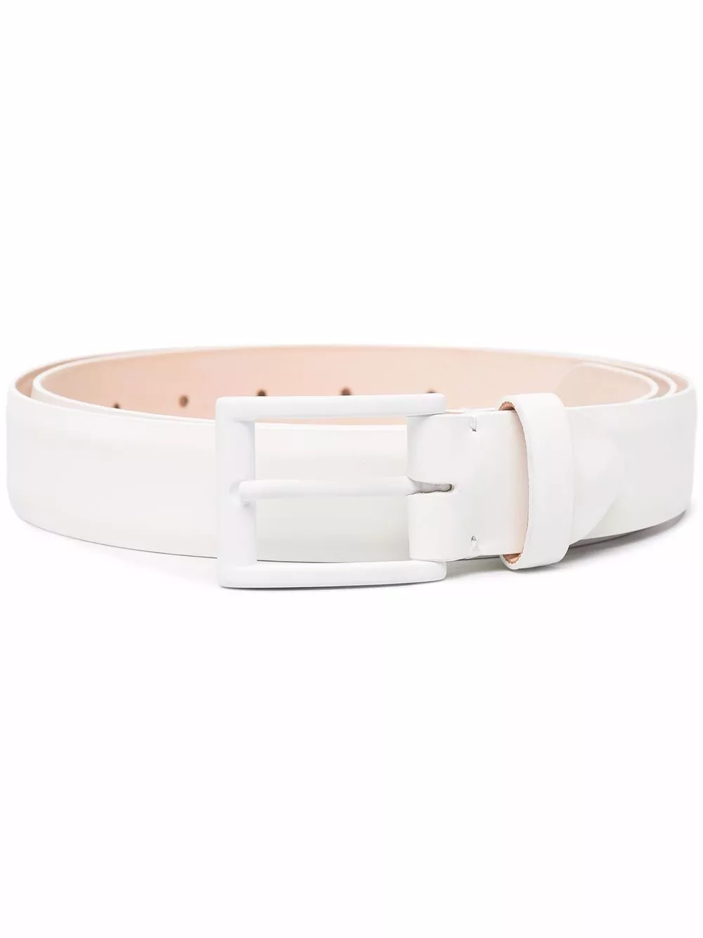 Affordable Maison Margiela tonal-buckle leather belt Women 0122