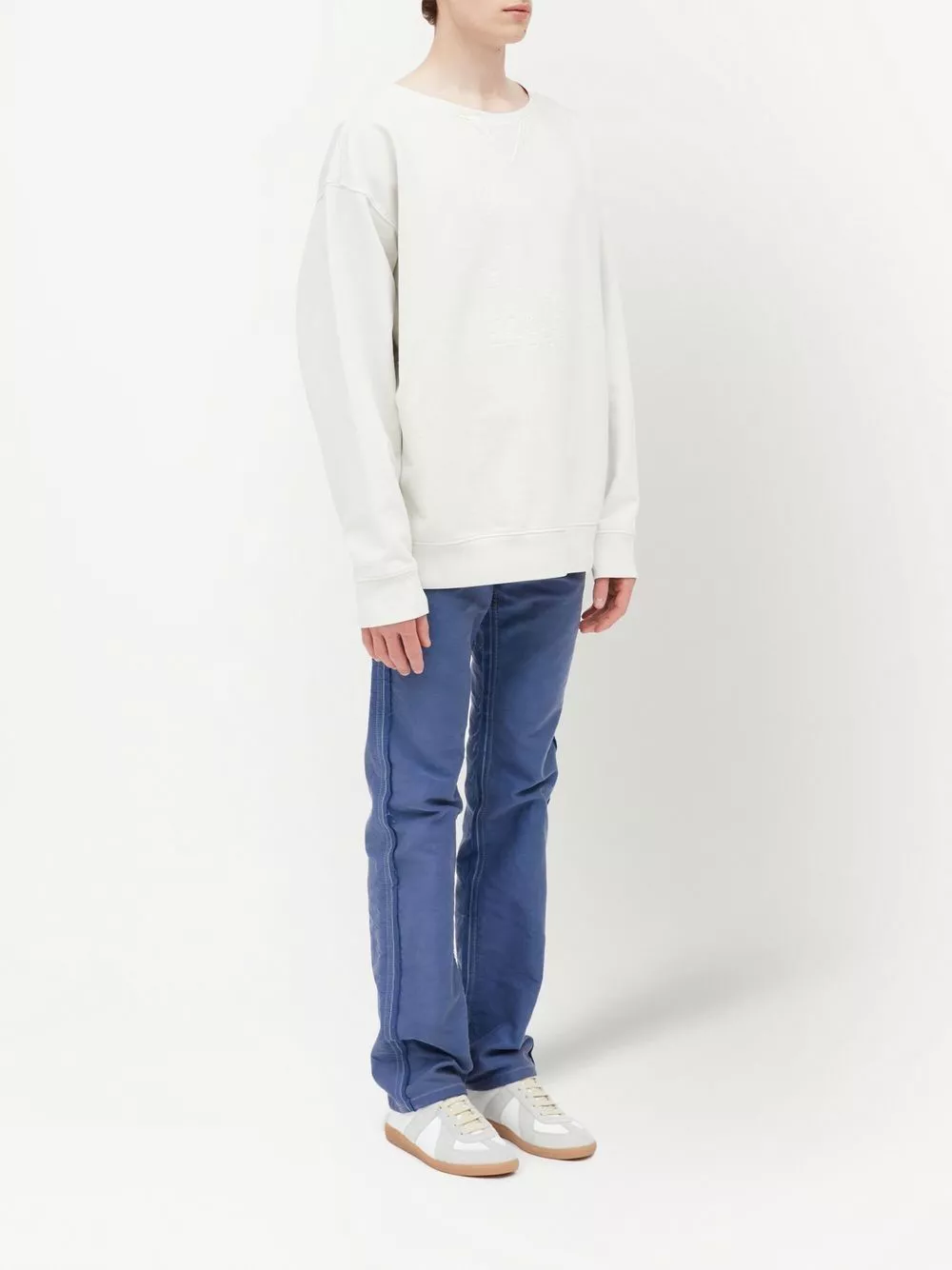 Affordable Maison Margiela Numeric logo-embroidered sweatshirt Men 0116