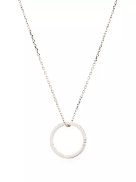 Maison Margiela logo-engraved pendant necklace Women 0126