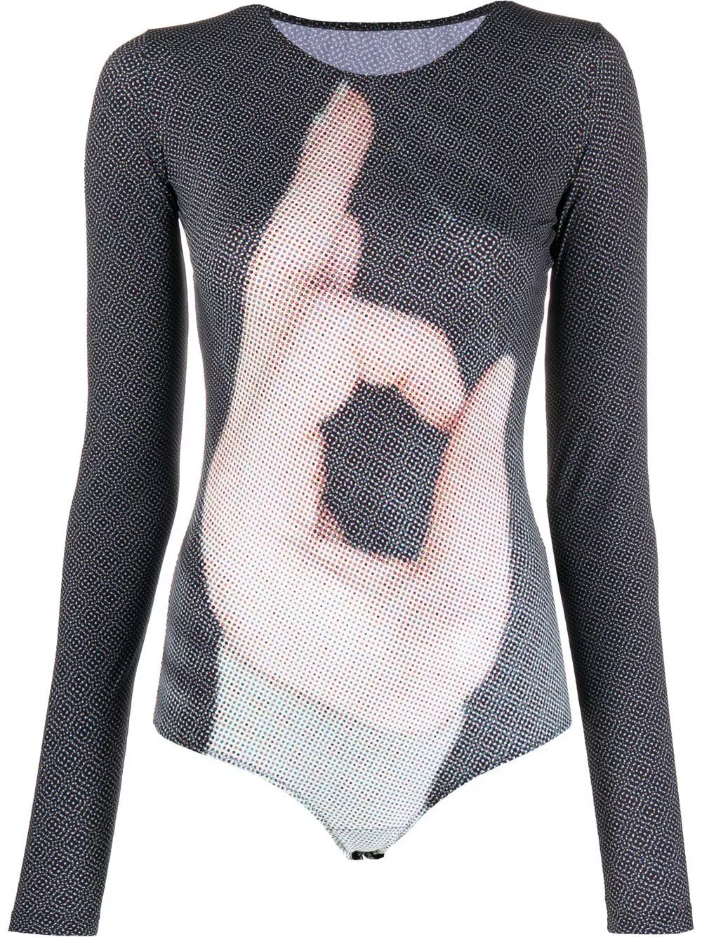 MM6 Maison Margiela 6 hand-print bodysuit Women 0129