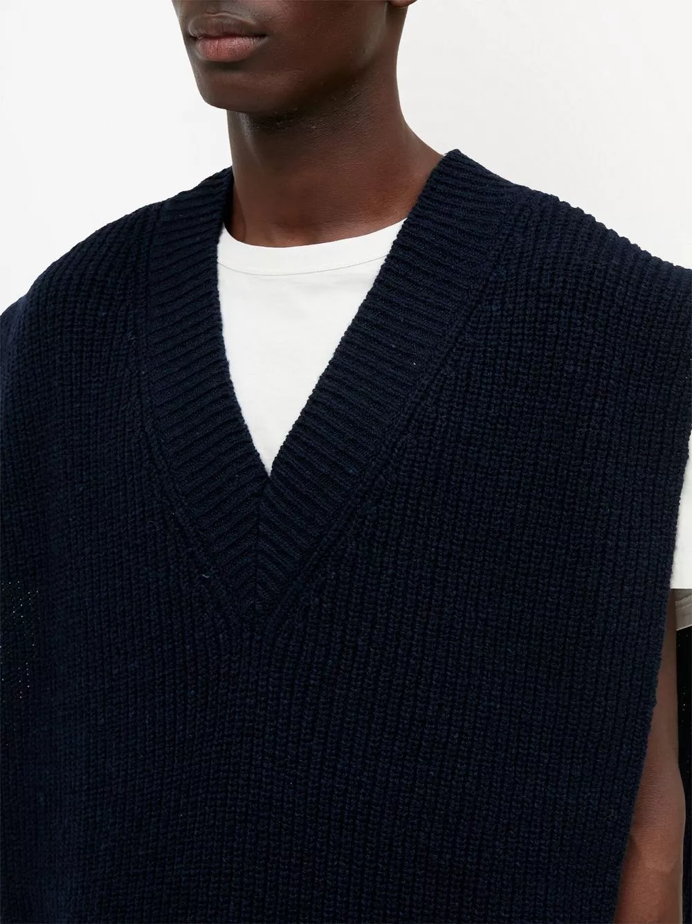 Affordable Maison Margiela V-neck knitted vest Men 0128