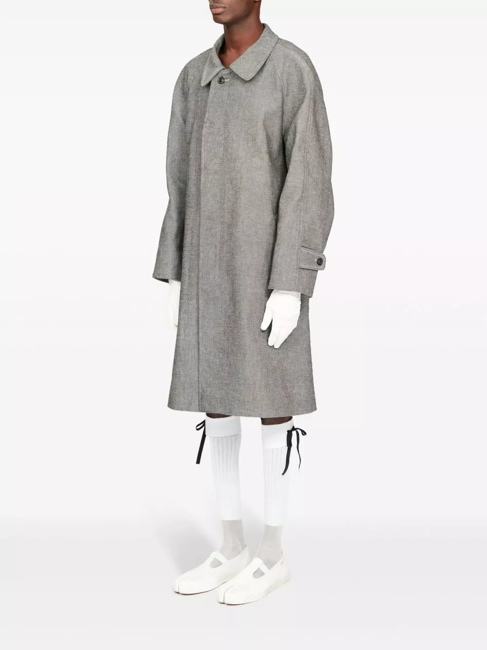 Cheap Maison Margiela Beetle cotton trench coat Men 0116