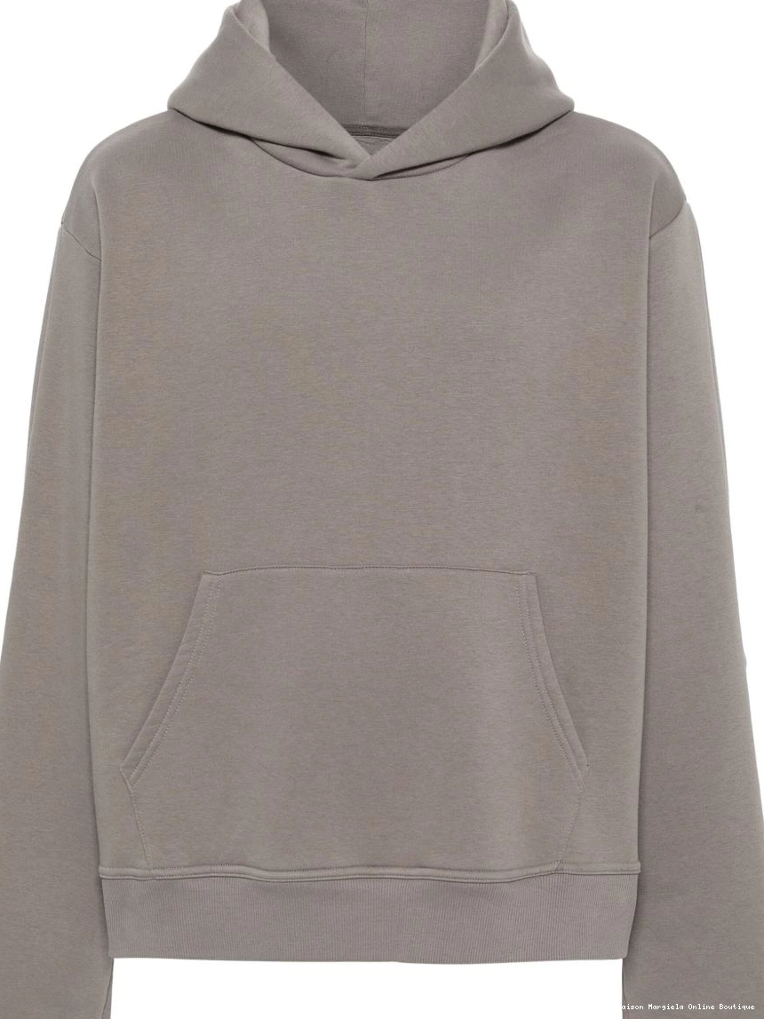 Affordable melange-effect MM6 Maison drop-shoulder Margiela hoodie Men 0213