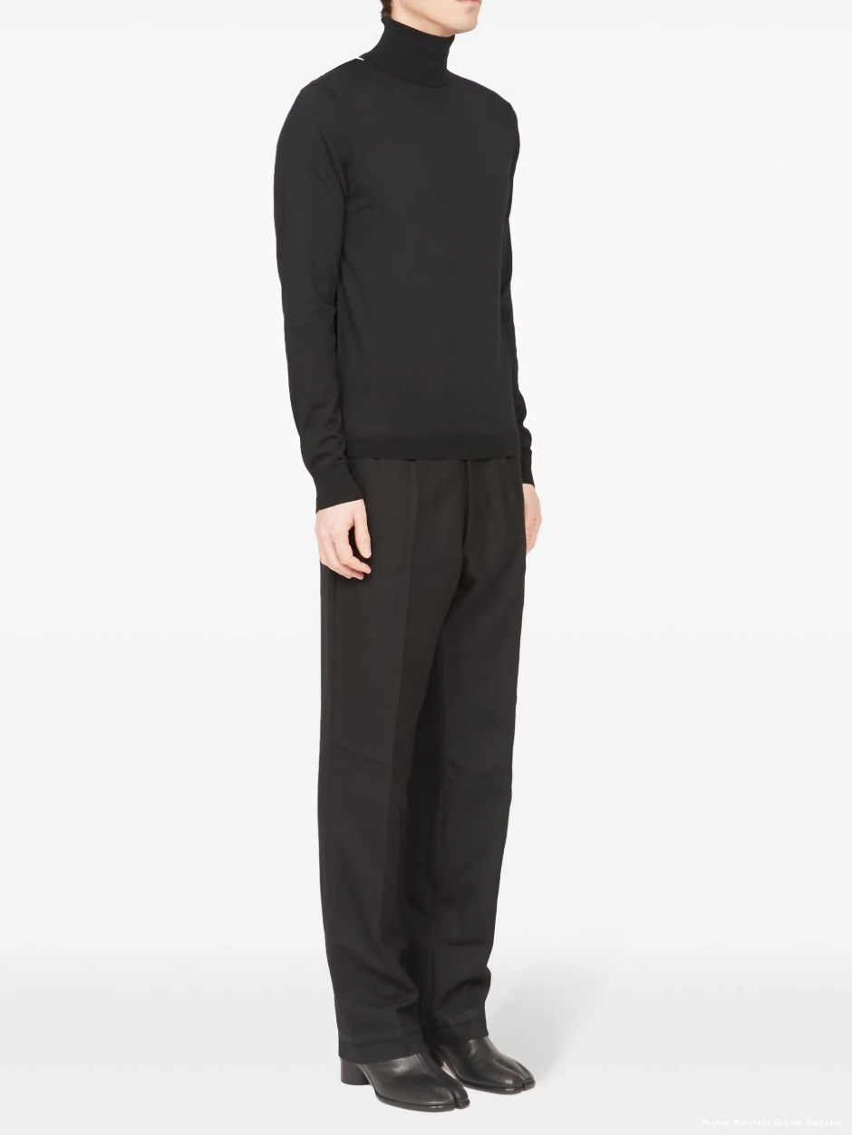 Affordable merino-wool Men Maison Margiela jumper neck roll 0216