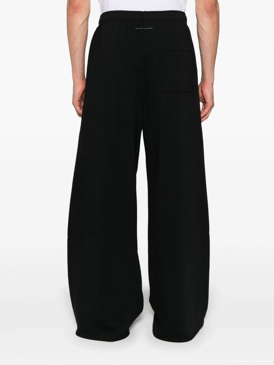 Affordable jersey MM6 wide-leg Men track pants Margiela Maison 0217