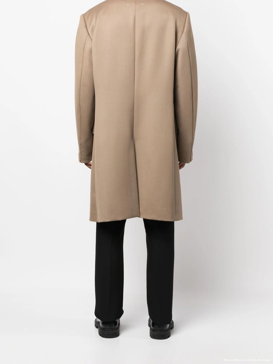 Cheap single-breasted Margiela coat wool Men Cavalry Maison 0222