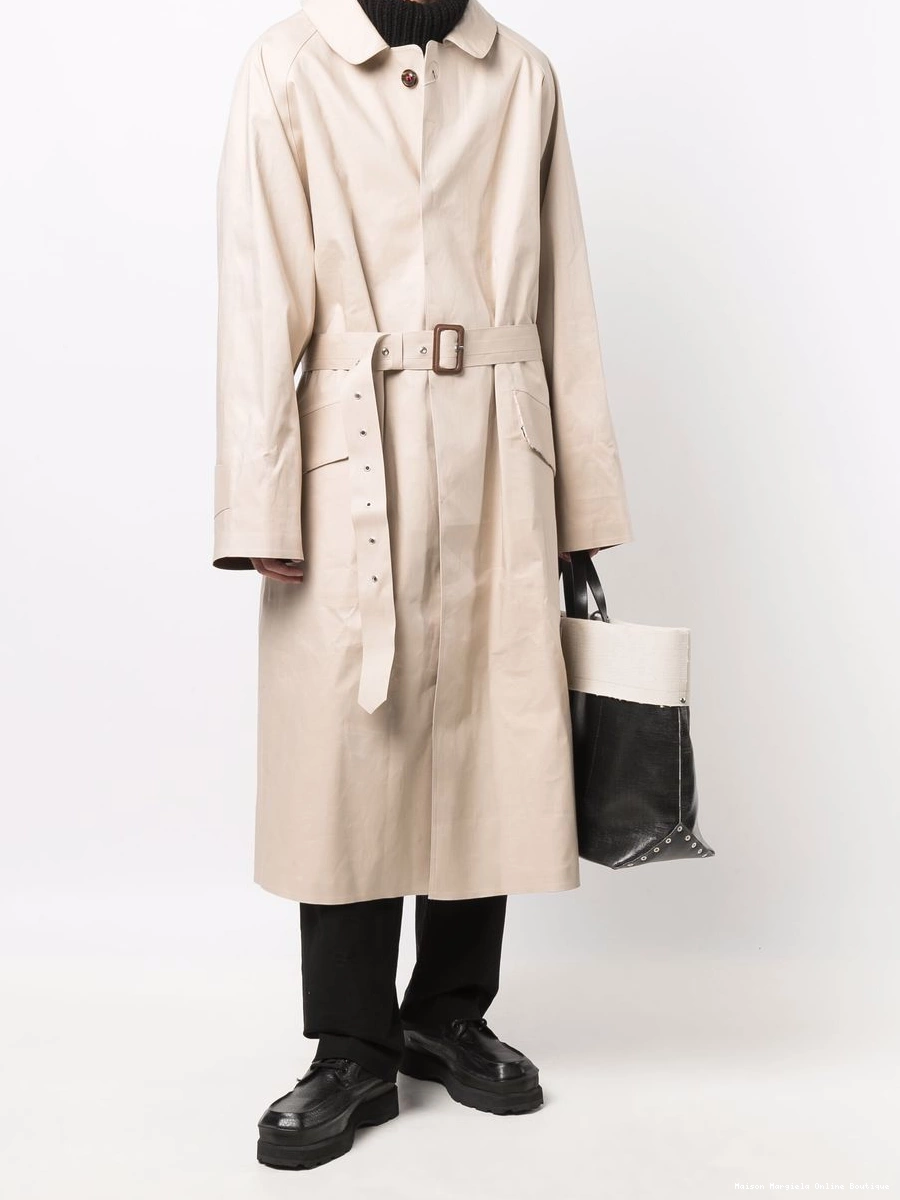 Cheap Margiela belted trench Men coat Maison 0212