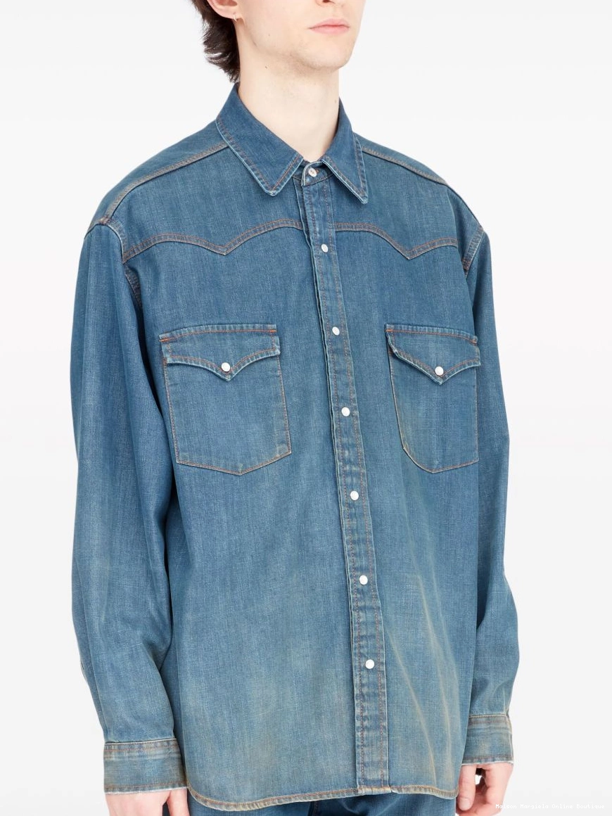 Affordable Americana Maison shirt Men denim Margiela 0213