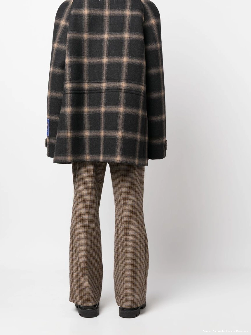 Affordable x checked peacoat Maison Pendleton Men wool Margiela 0212