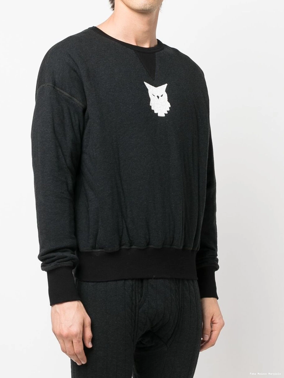 Affordable sweatshirt Maison Margiela Animal Totem Men patch-detail 0219