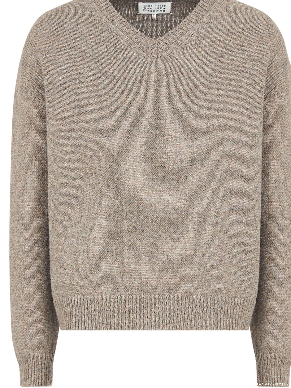 Cheap Maison Margiela Men wool jumper speckle-knit 0213