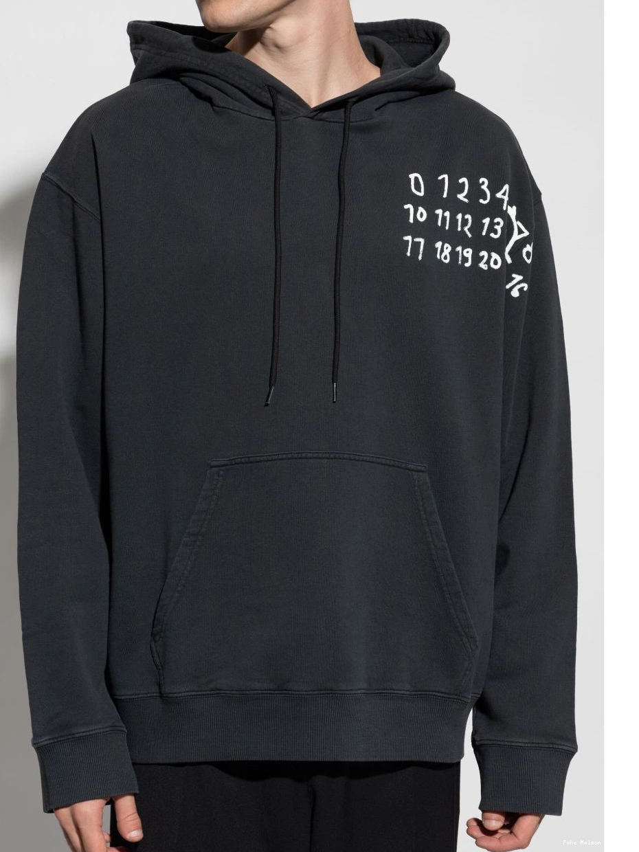 Cheap Men Maison MM6 hoodie Margiela logo-print 0209