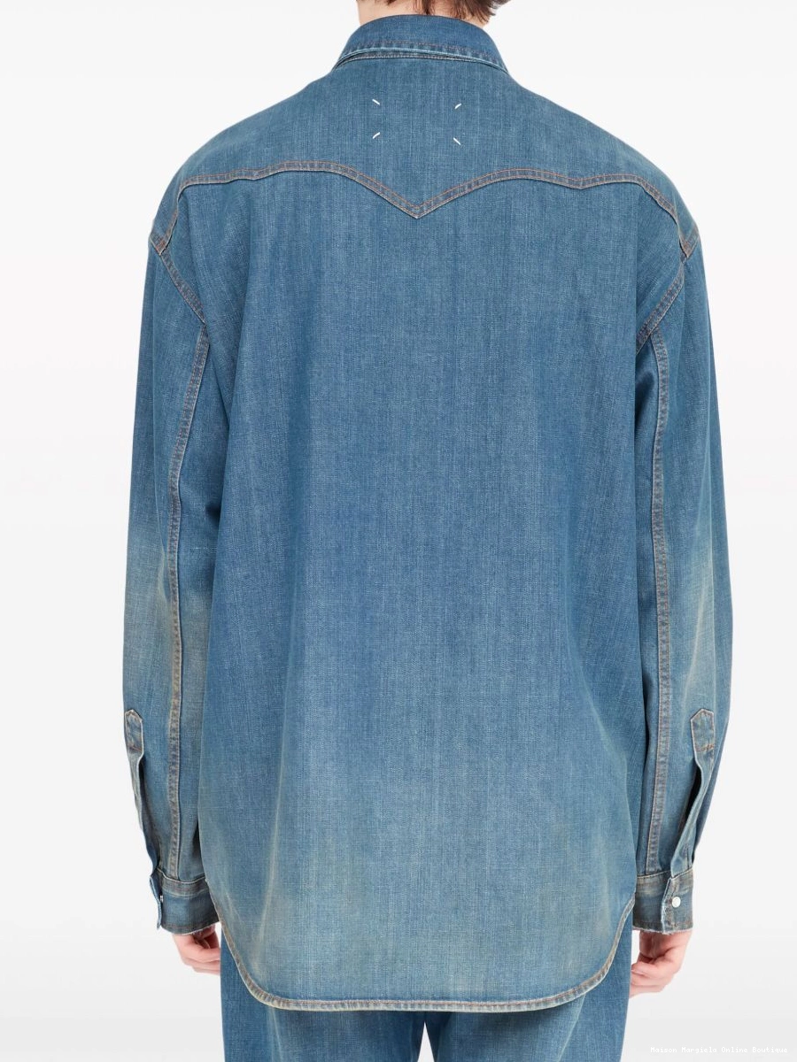 Affordable Americana Maison shirt Men denim Margiela 0213