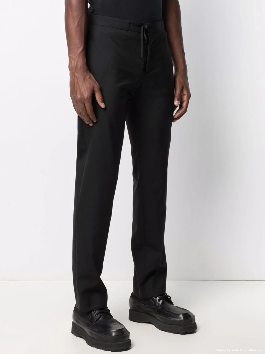 Affordable Maison Margiela waist trousers drawstring Men straight-leg 0210