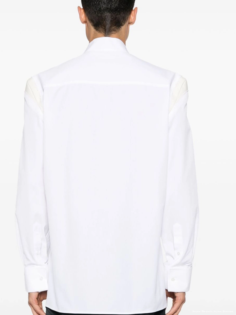 Cheap shirt Margiela Men Maison unfinished-effect MM6 0210