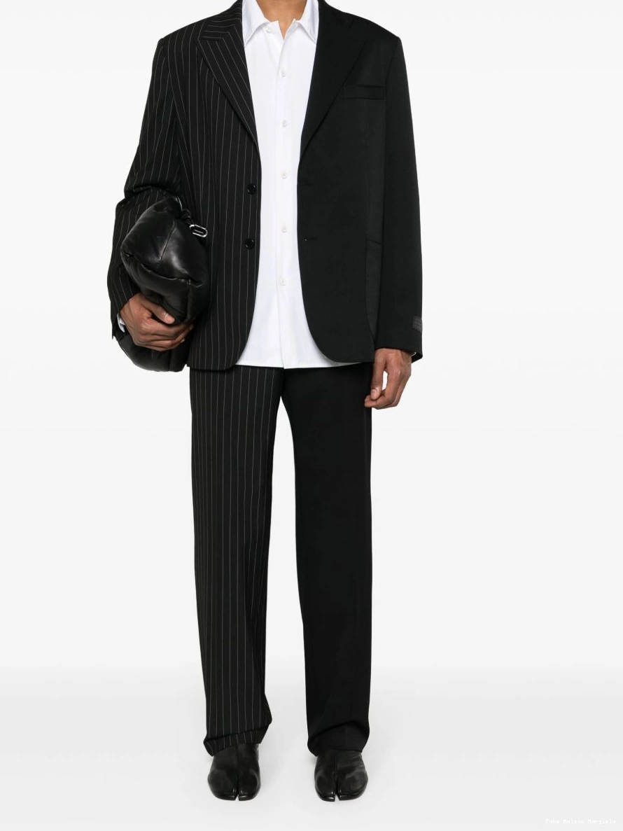 Affordable trousers straight-leg MM6 Margiela Maison Men pinstripe 0218