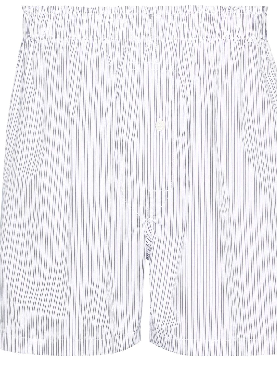 Affordable Margiela Maison Men cotton striped shorts 0218