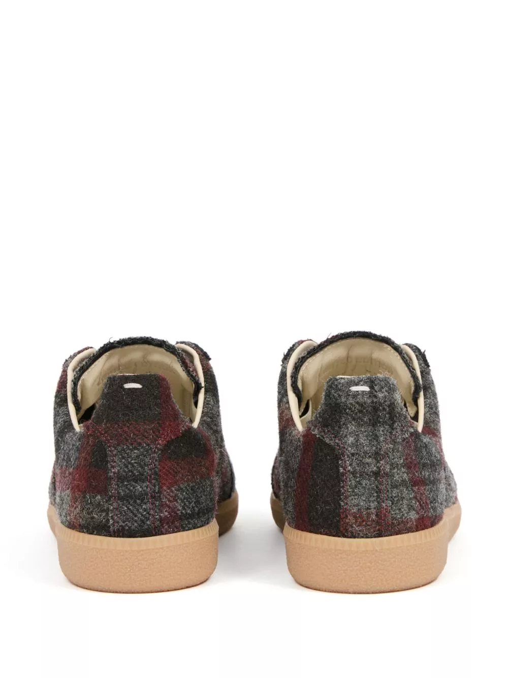 Affordable Maison Margiela Replica plaid wool sneakers Men 0201