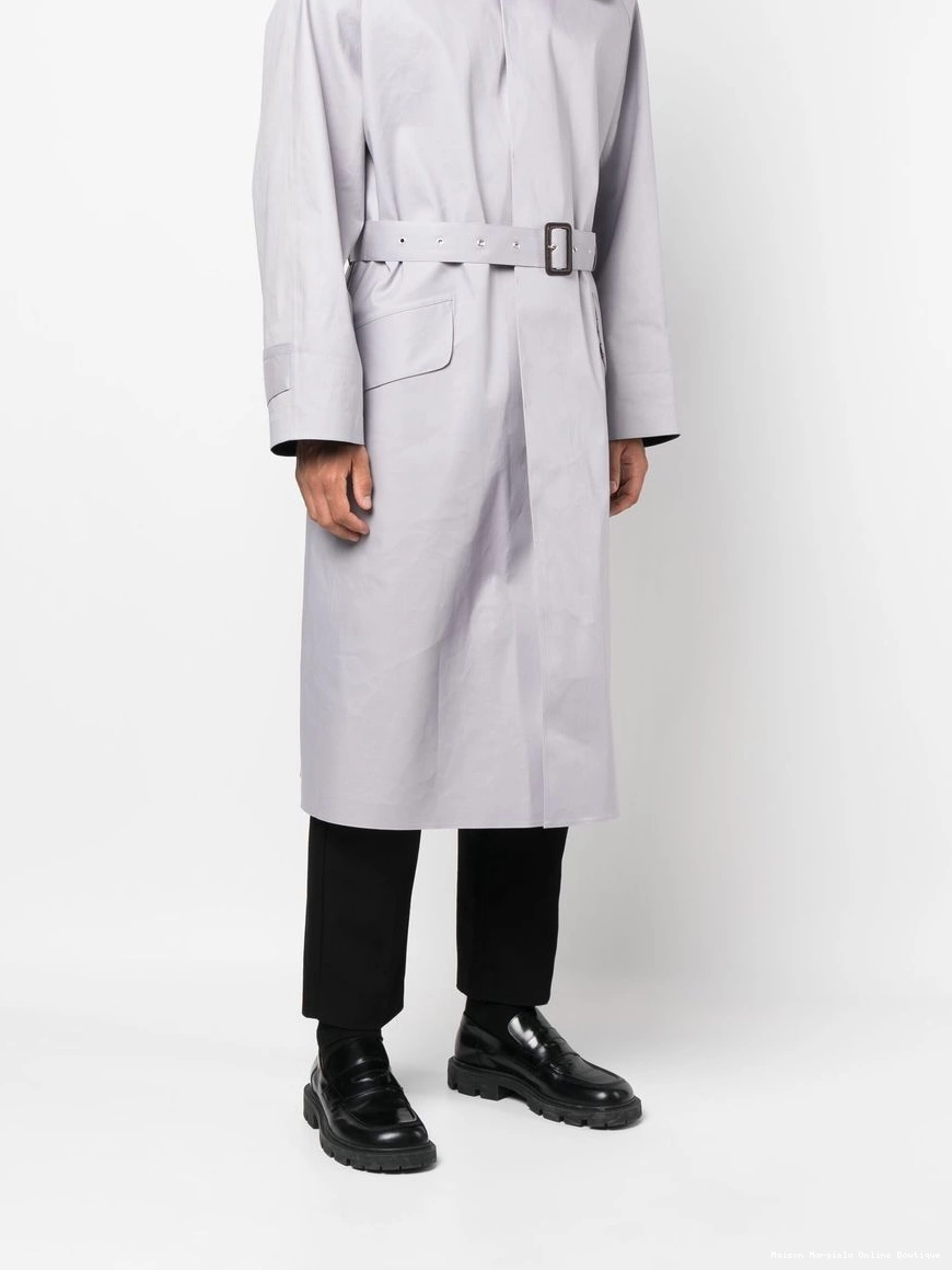 Affordable coat belted single-breasted Maison Men Margiela 0212