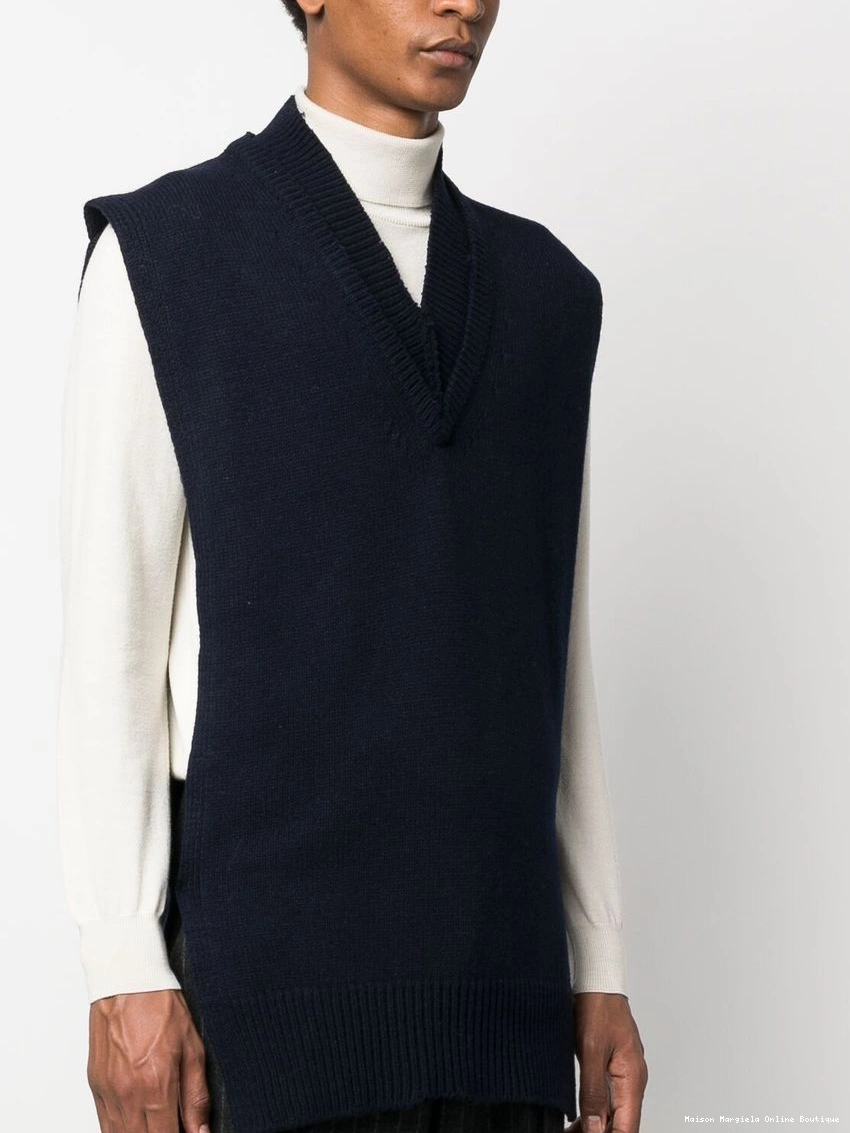 Affordable Maison vest Margiela Men layered V-neck 0210