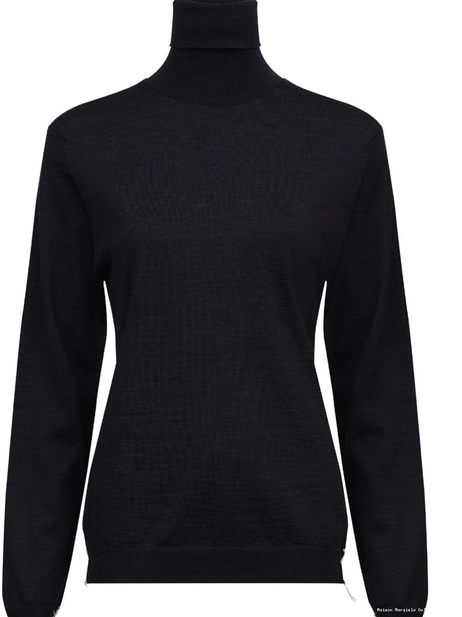 Affordable merino-wool Men Maison Margiela jumper neck roll 0216