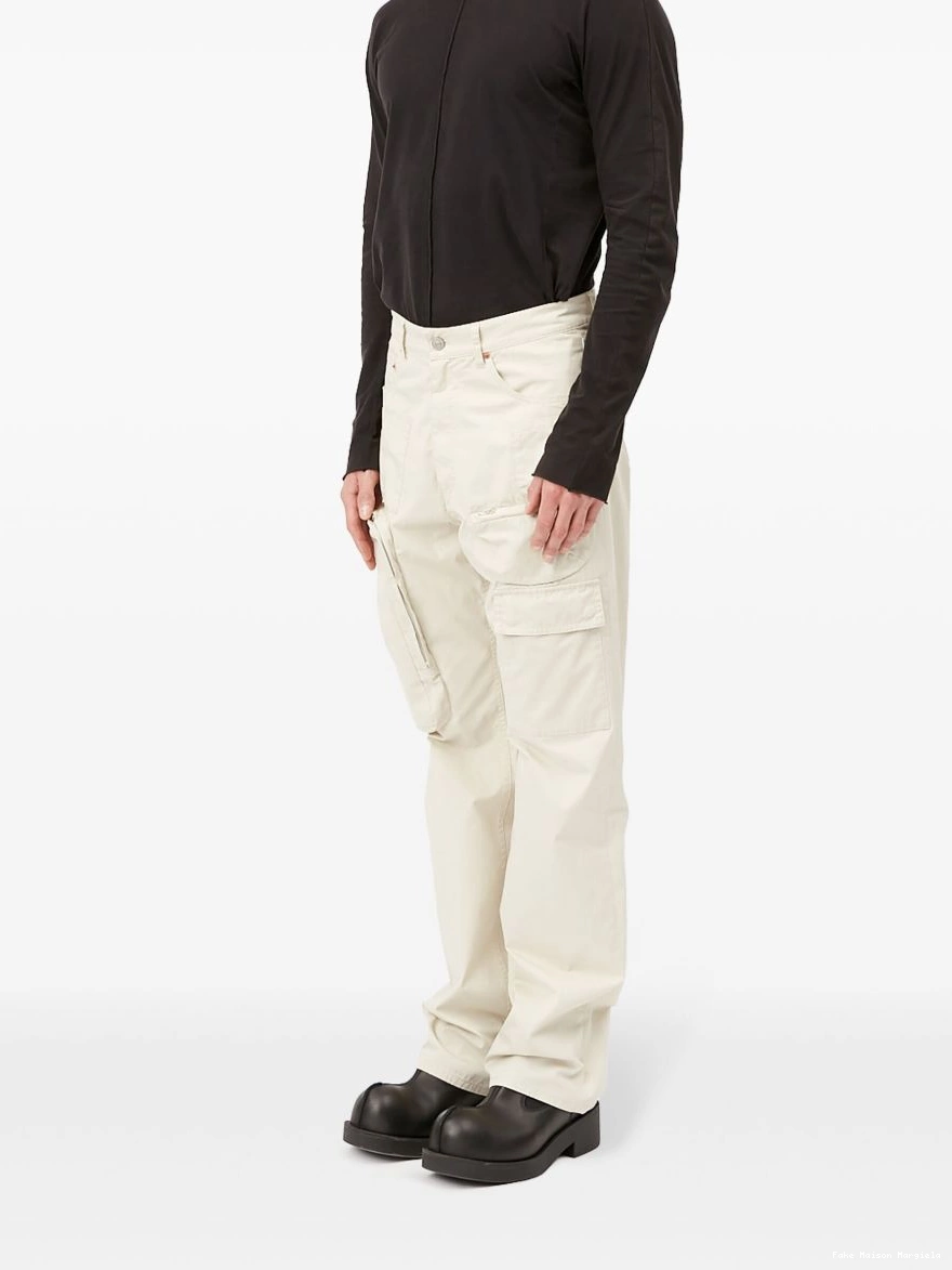 Affordable Maison MM6 trousers Margiela cotton straight-leg Men cargo 0228