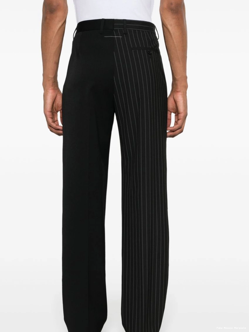 Affordable trousers straight-leg MM6 Margiela Maison Men pinstripe 0218