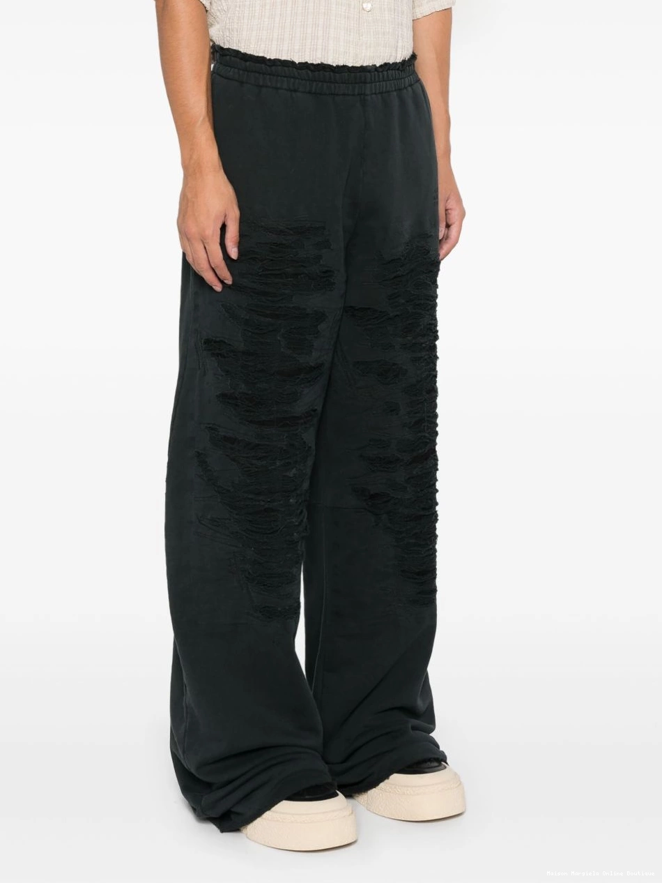 Affordable distressed Men Maison MM6 track pants Margiela 0216