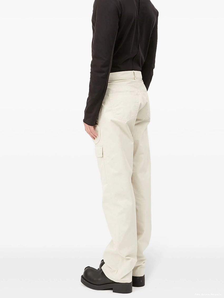 Affordable Maison MM6 trousers Margiela cotton straight-leg Men cargo 0228