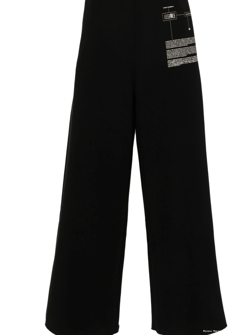 Affordable jersey MM6 wide-leg Men track pants Margiela Maison 0217