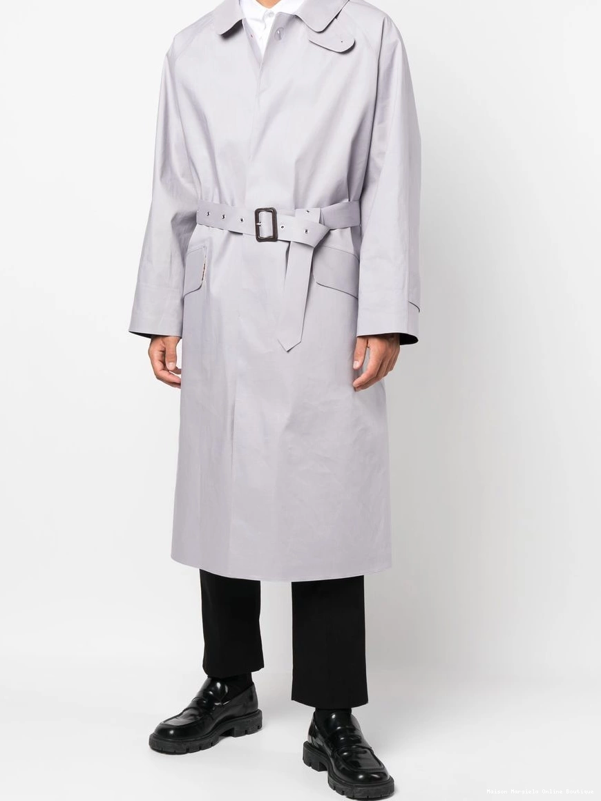 Affordable coat belted single-breasted Maison Men Margiela 0212