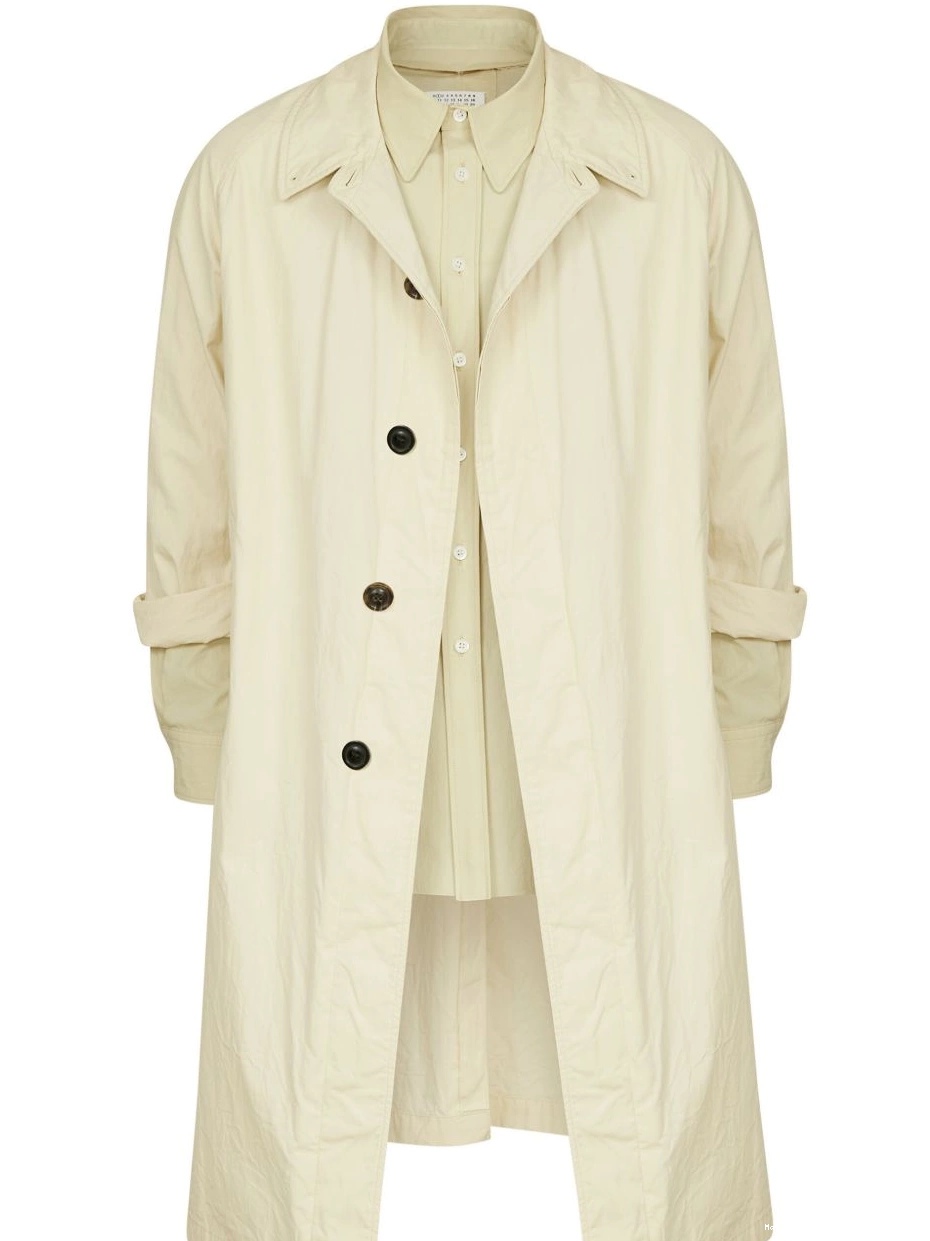 Affordable layered Margiela Maison coat trench Men 0212