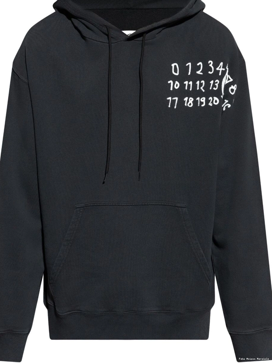 Cheap Men Maison MM6 hoodie Margiela logo-print 0209