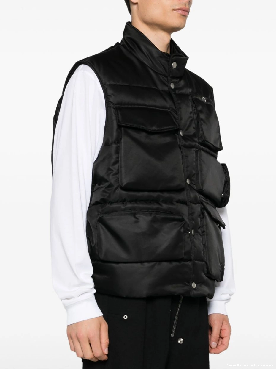 Affordable logo Men gilet Margiela single-stitch MM6 Maison 0312