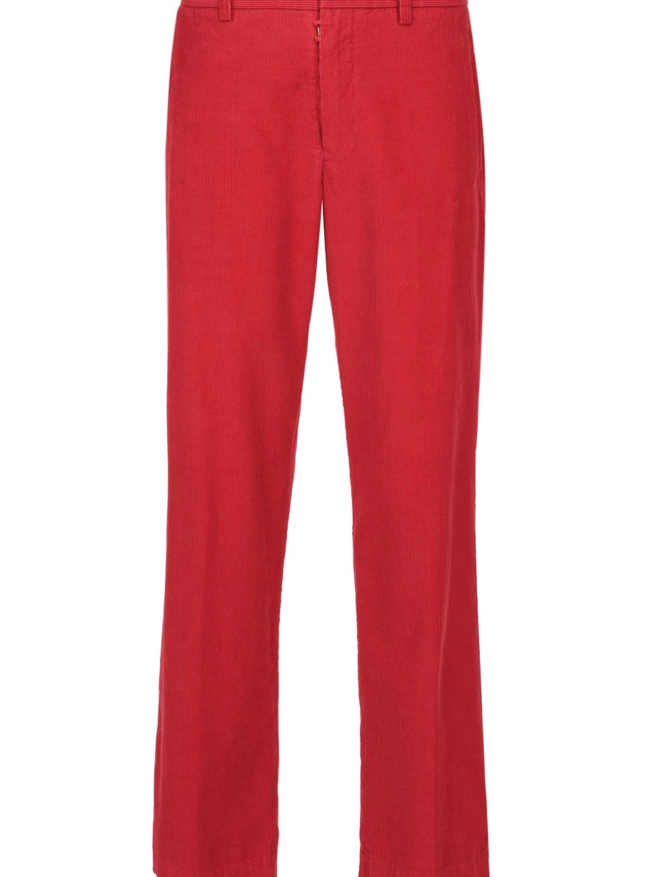 high-waisted Maison Margiela trousers Men corduroy 0307