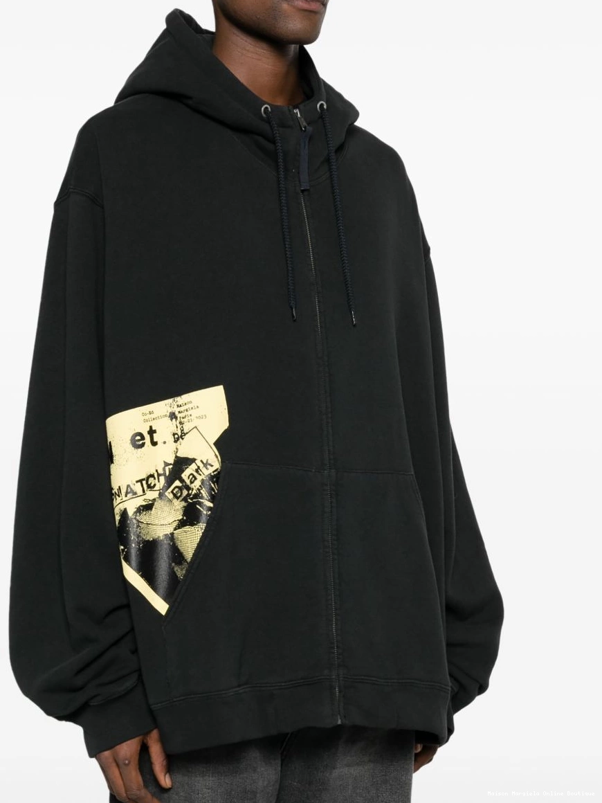 Affordable zip Invitation Men hoodie Margiela cotton Maison 0313