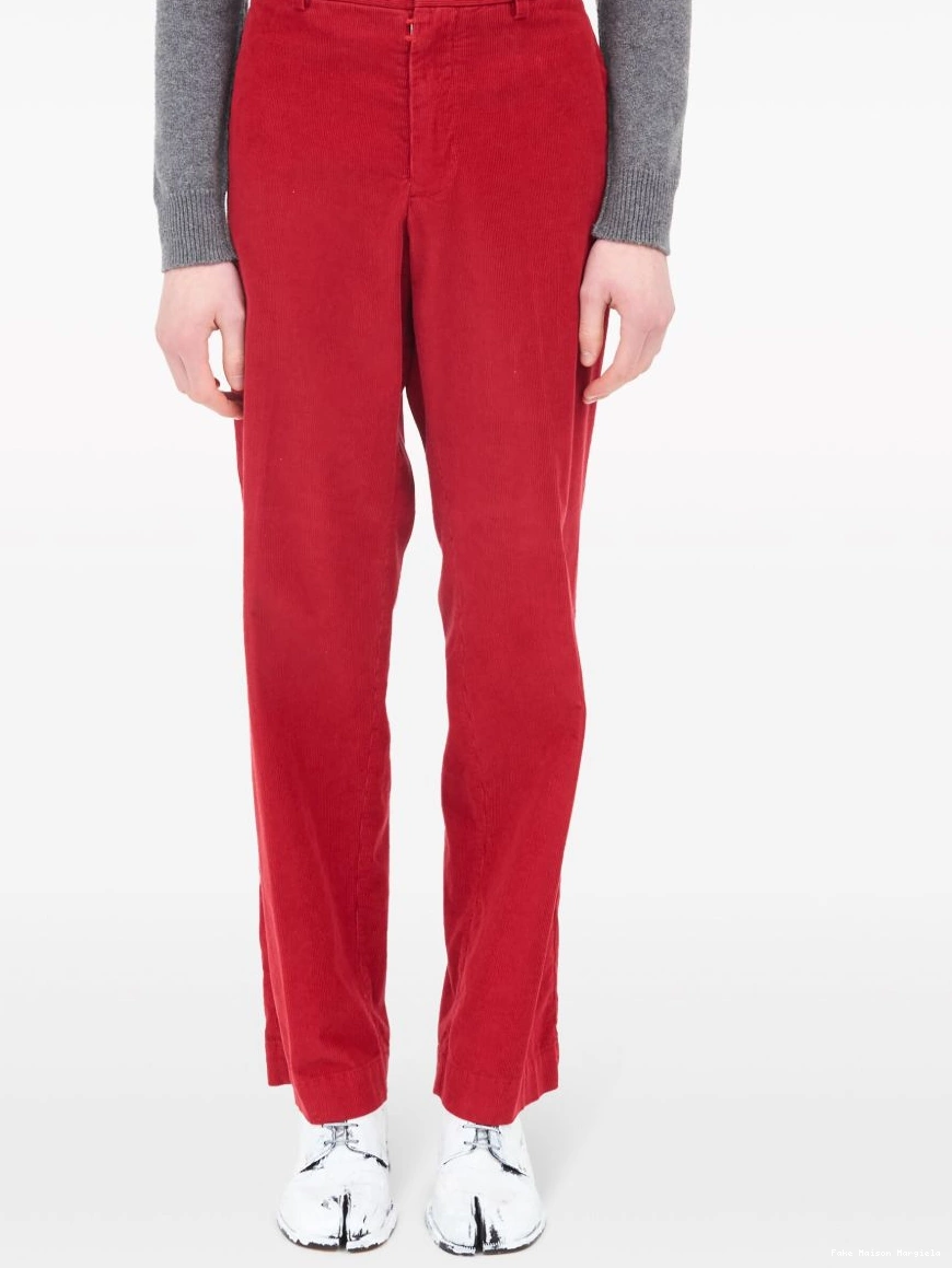 Affordable high-waisted Maison Margiela trousers Men corduroy 0307