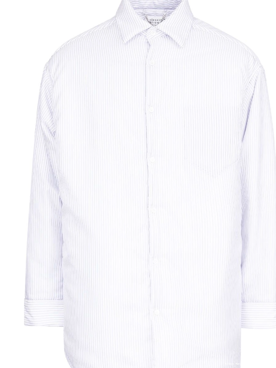 stripe-print shirt Men poplin Margiela Maison 0312