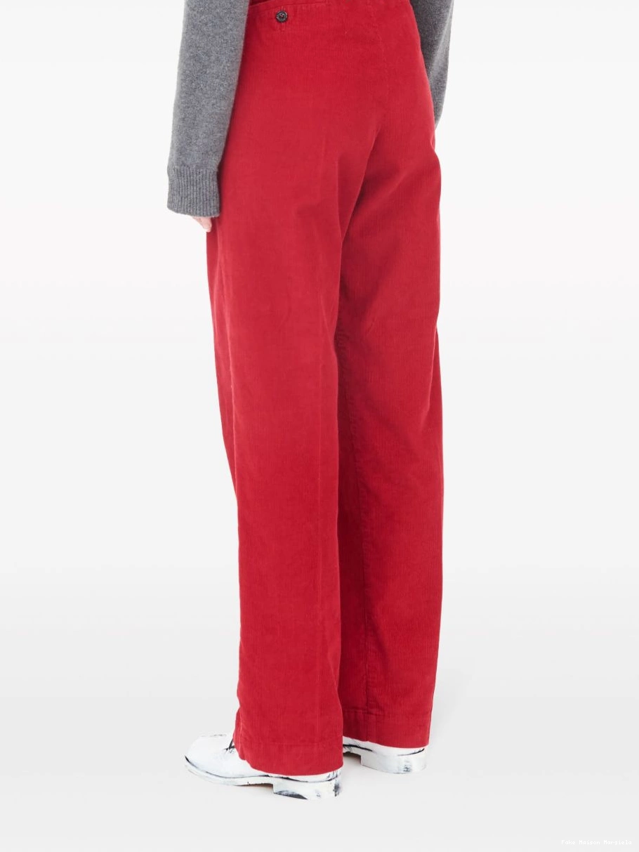 Affordable high-waisted Maison Margiela trousers Men corduroy 0307