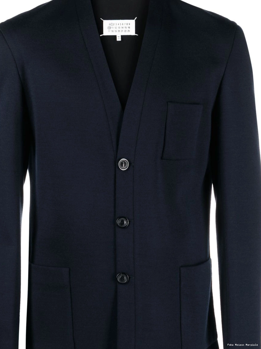 Men Milano-stitch single-breasted Maison Margiela blazer 0308